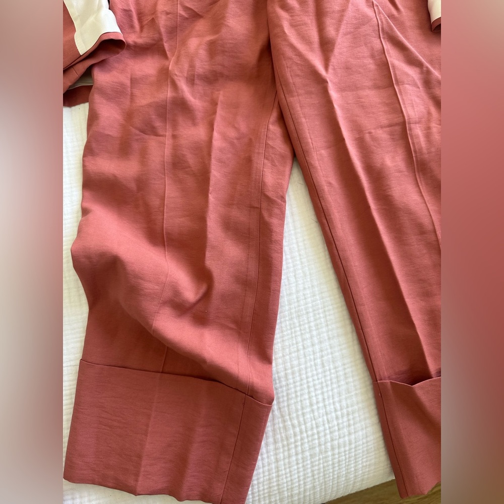NWT Zara Coral Linen Suit - Picture 4 of 6